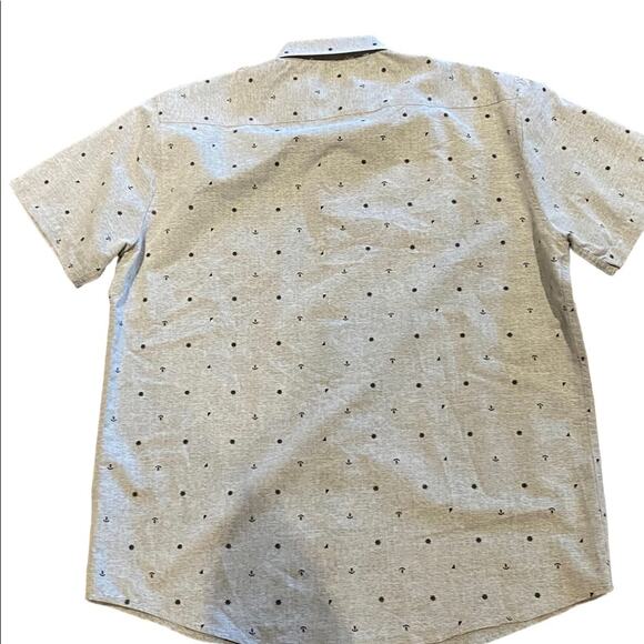 Molokai Surf Company Gray/Anchors Casual Button Down XL - Picture 2 of 6